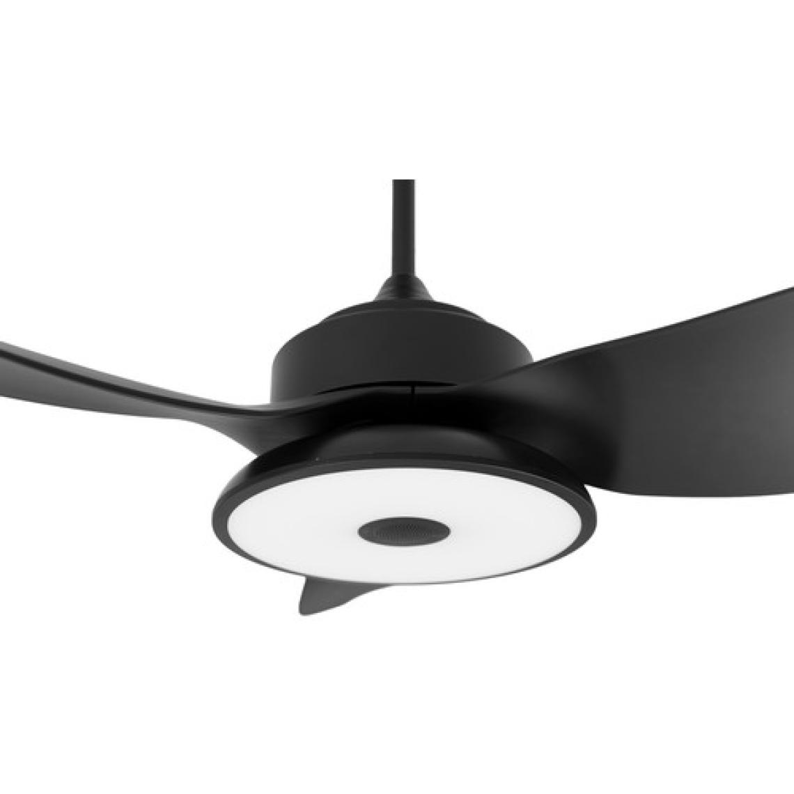 Alsanfan Melodi Siyah Bluetooth Hoparlörlü RGB LED Aydınlatmalı  91CM Tavan Vantilatörü