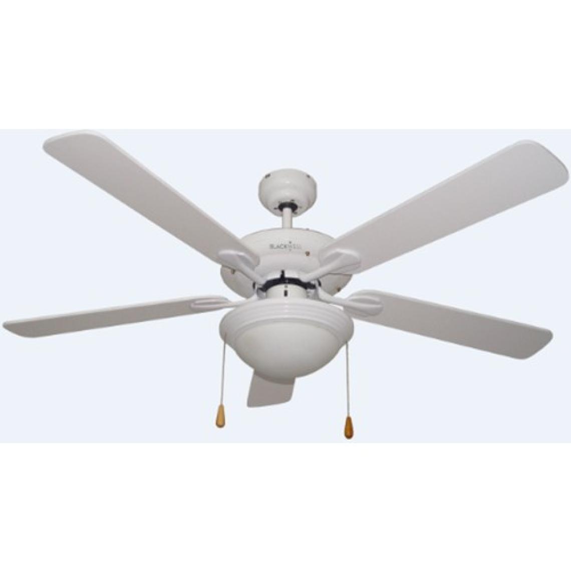 Blackwell 5 Mdf Kanat 132 cm Lambalı Tavan Vantilatörü Beyaz