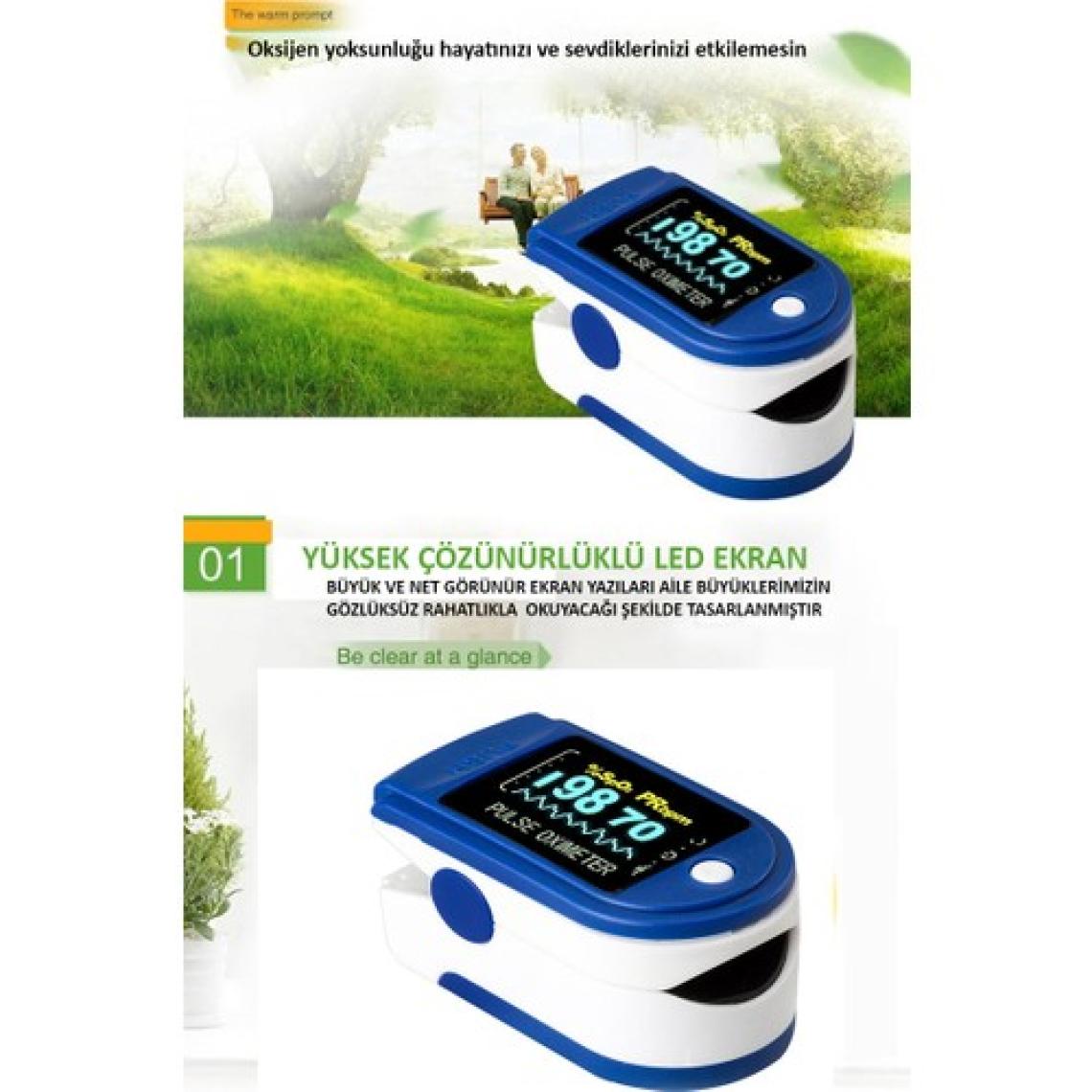 Oks Parmak Tipi Pulse Oksimetre Cihazı Puls Oksimetre