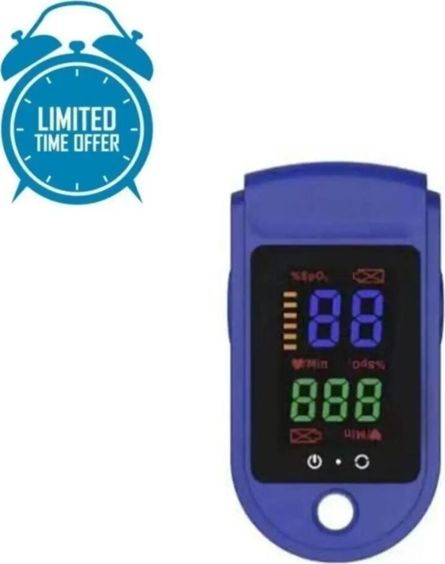 Detelpro Pulse Oksimetre  Parmak Tipi Nabız Oksijen Ölçer