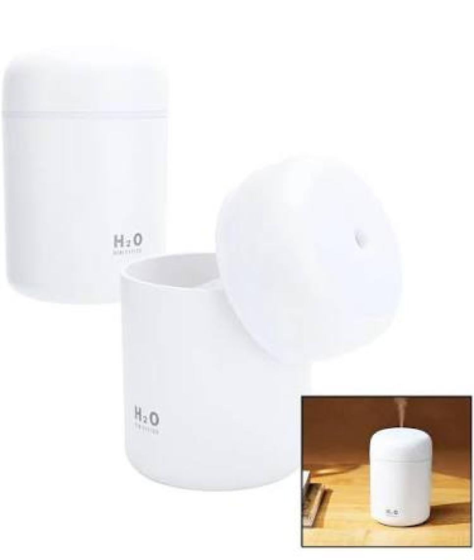 DEMPOWER H2O Humidifier Hava-Oda- Araç Nemlendirici LED Işıklı Buhar Makinesi Beyaz