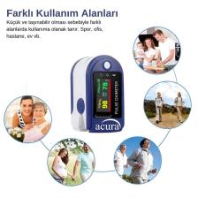 AC-60 Oksimetre OLED Ekranlı Nabız ve Oksijen Ölçer