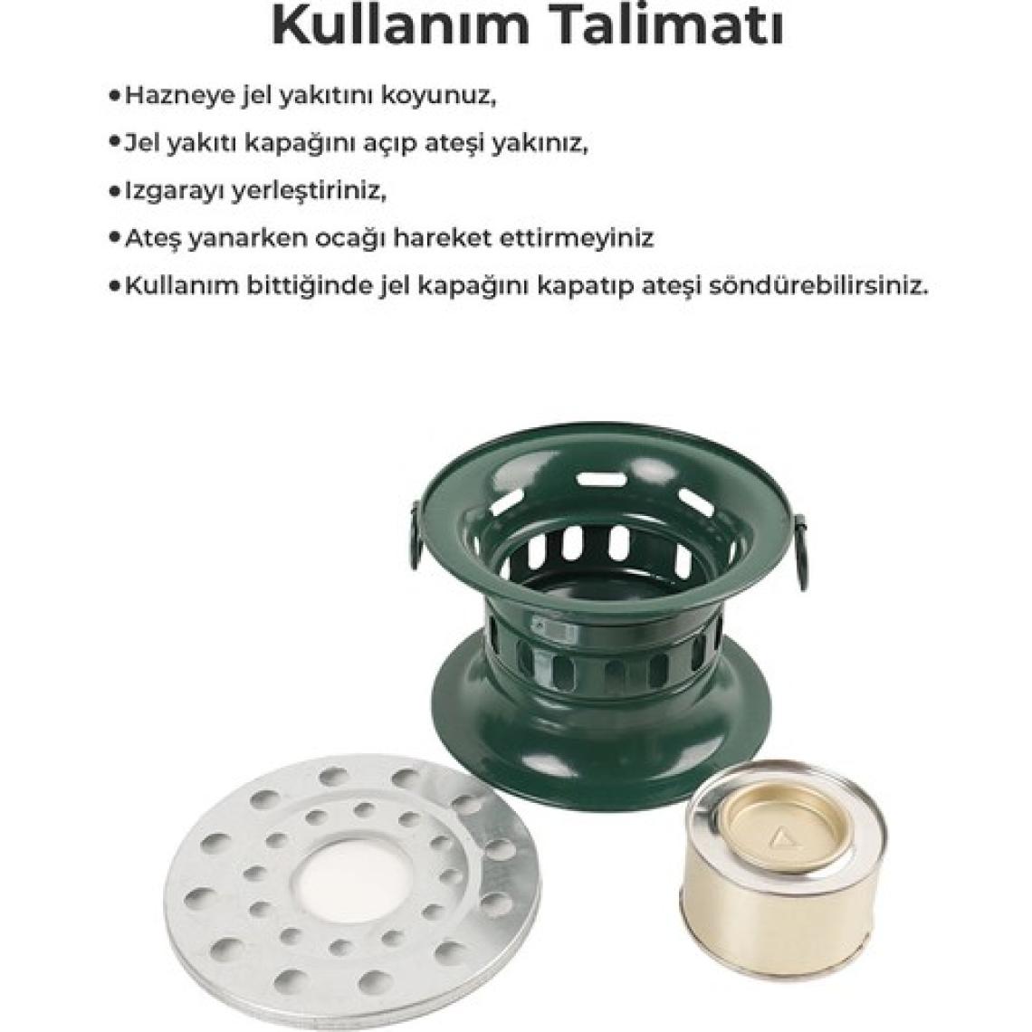 Toptancı Amca Jel Yakıtlı Isıtıcı Osmanlı Ocağı Kamp Ocağı  0.5 Lt Jel Hediyeli