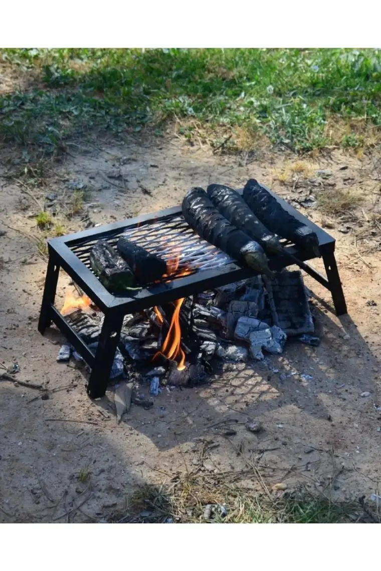 Nurgaz Campout Ateş Üstü Izgara+Çanta Orta