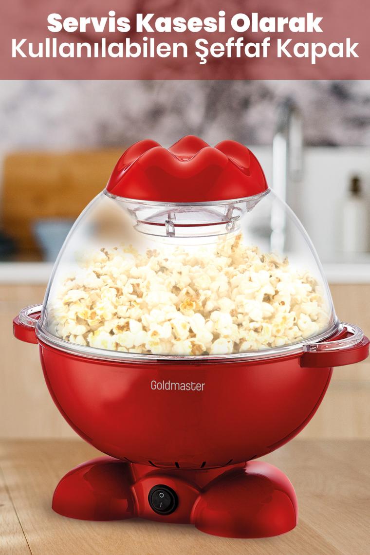 Patpat Geniş Hazneli Yağlı Yağsız Mısır Patlatma Pop Corn Makinesi