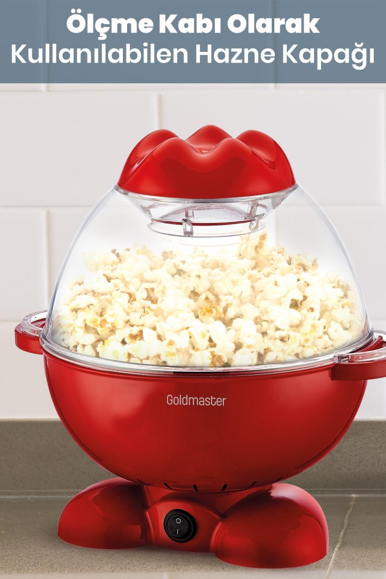Patpat Geniş Hazneli Yağlı Yağsız Mısır Patlatma Pop Corn Makinesi