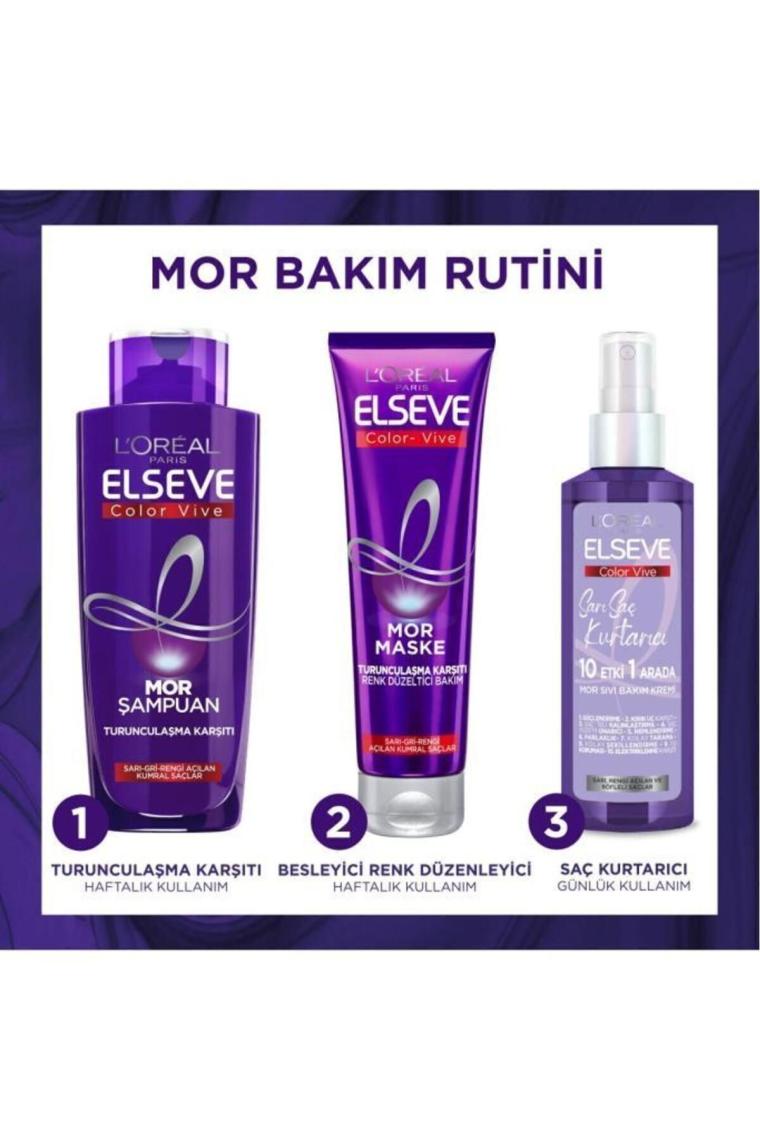 Sarı Saç Kurtarıcı Mor Sıvı Bakım Kremi