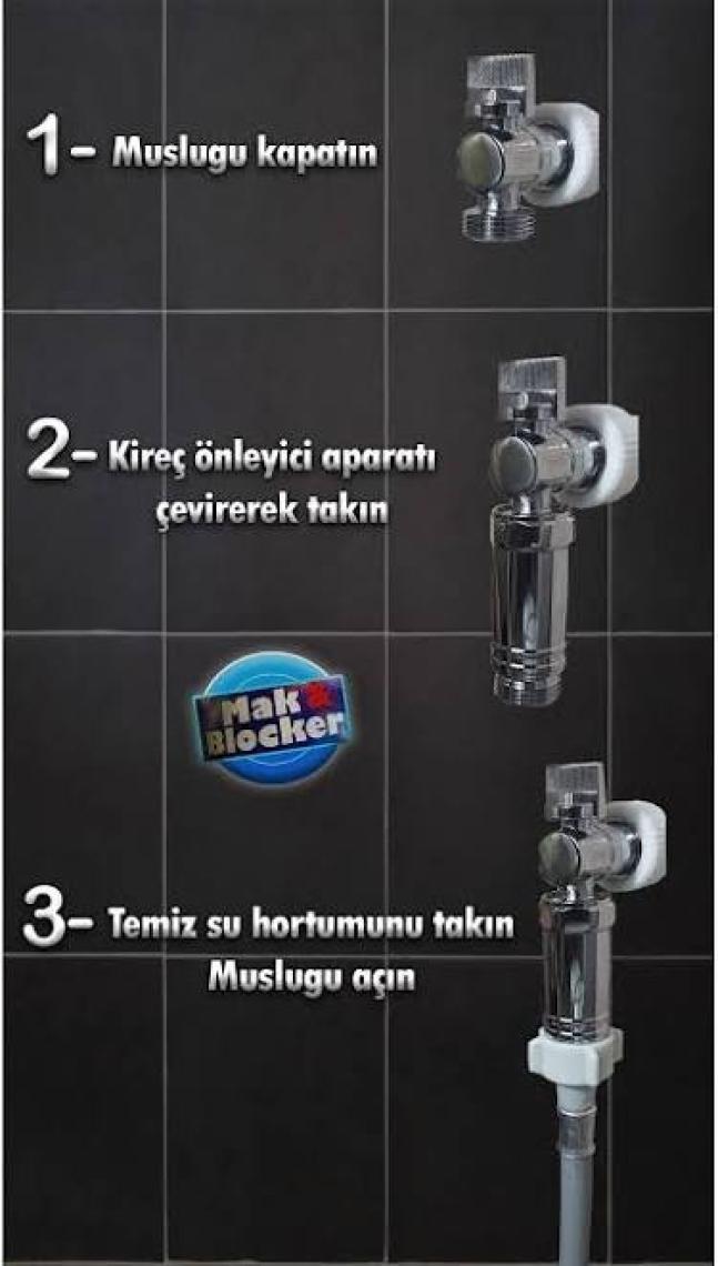 Mak & Blocker Çamaşır ve Bulaşık Makinesi Manyetik Kireç Önleyici 4 Mıktanıslı