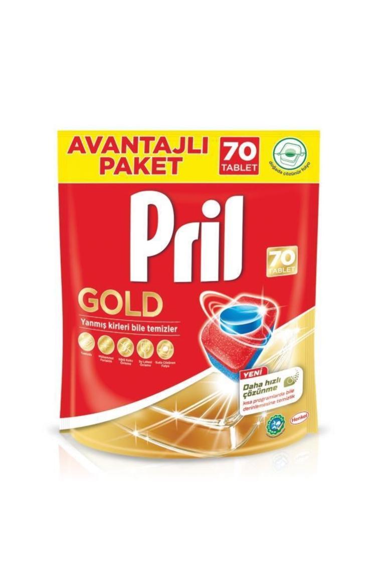 Gold 140 Yıkama Bulaşık Makinesi Deterjanı Tableti (2 X 70'Lİ PAKET)