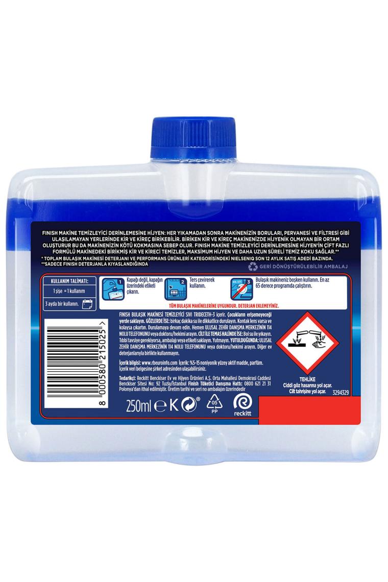 Finish Bulaşık Makinesi Makine Temizleyici 250 ml