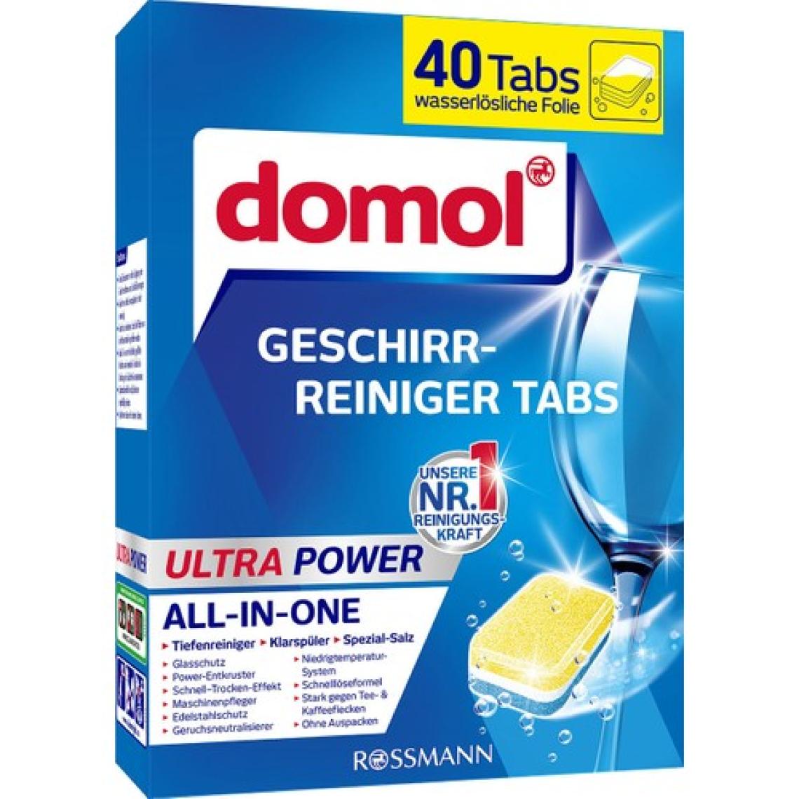 Domol Bulaşık Makinesi Tableti Ultra Power 3in1 40'lı