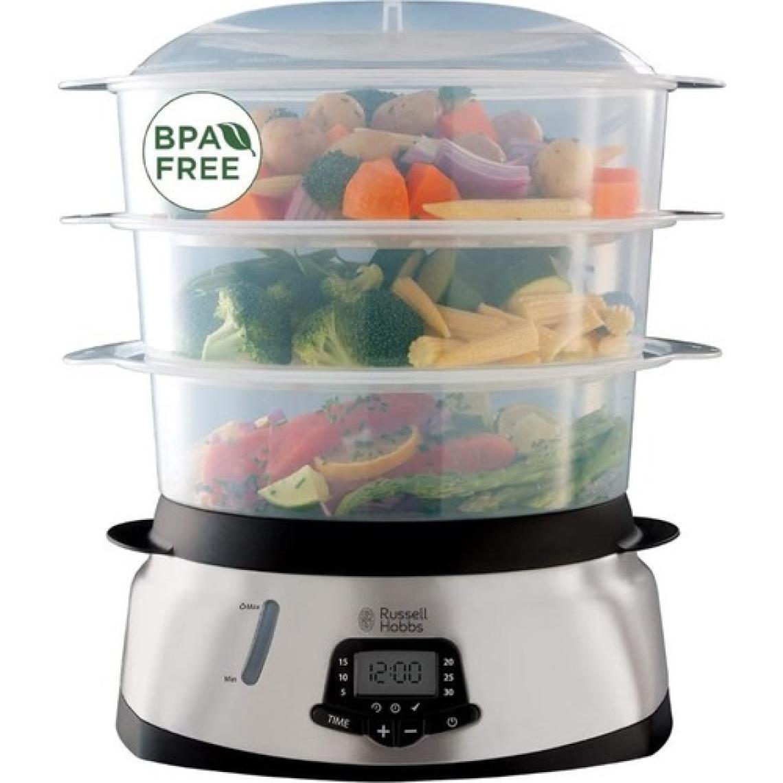 RUSSELL HOBBS 23560-56/RH Healthy 3 Tier Digital Steamer
