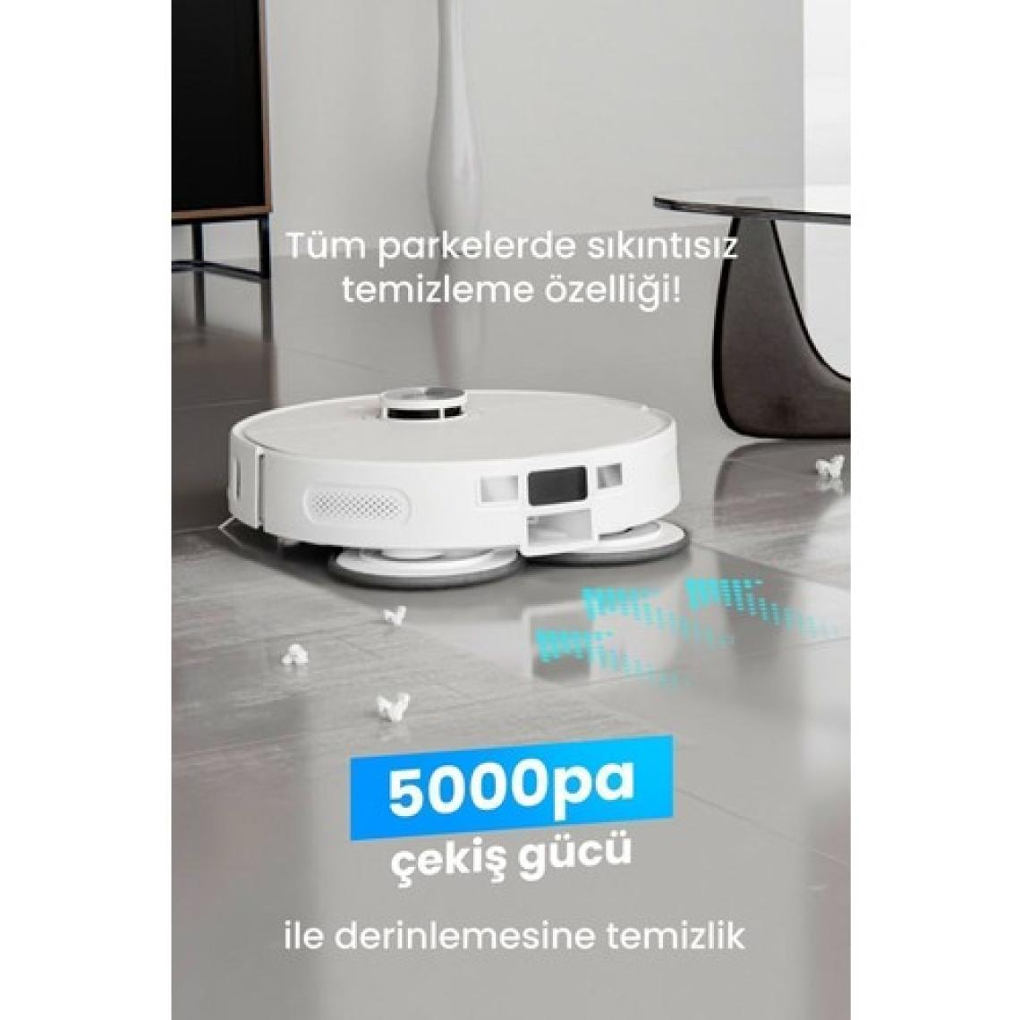 Electroll Maxpro 5000pa Dual Cleaning Su Ve Toz Toplama Üniteli Robot Süpürge ( Türkiye Garantili)