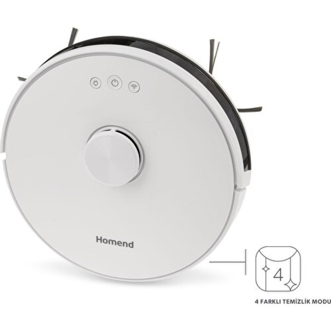 Homend Alex Laser 1281H Moplu ve Haritalamalı Akıllı Robot Süpürge 2023 Model