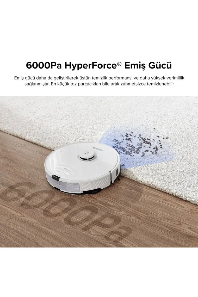 Roborock S8 Sonic Mopping Akıllı Robot Süpürge S8 Beyaz