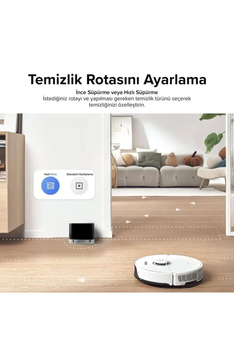 Roborock S8 Sonic Mopping Akıllı Robot Süpürge S8 Beyaz