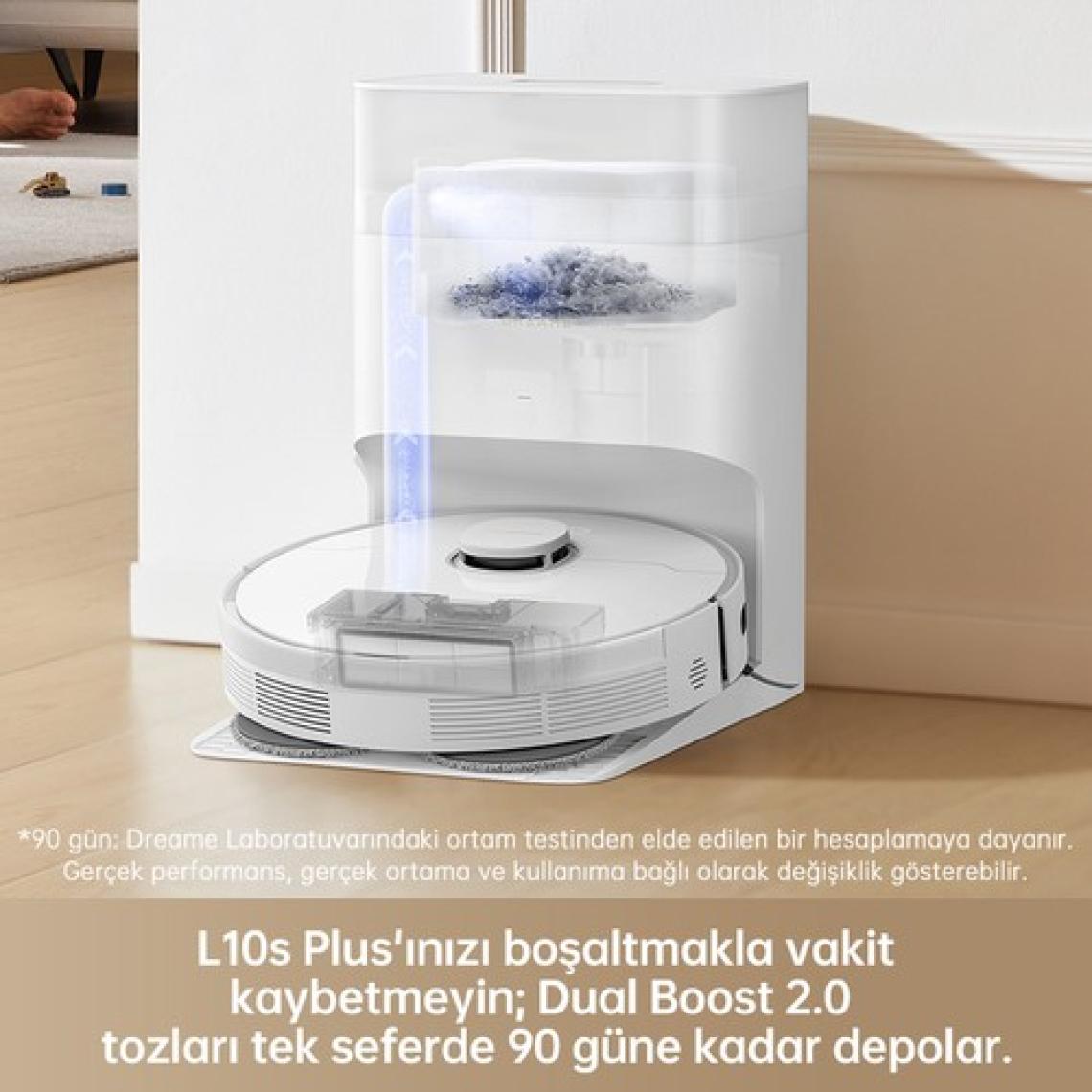 L10s Plus Robot Süpürge Beyaz