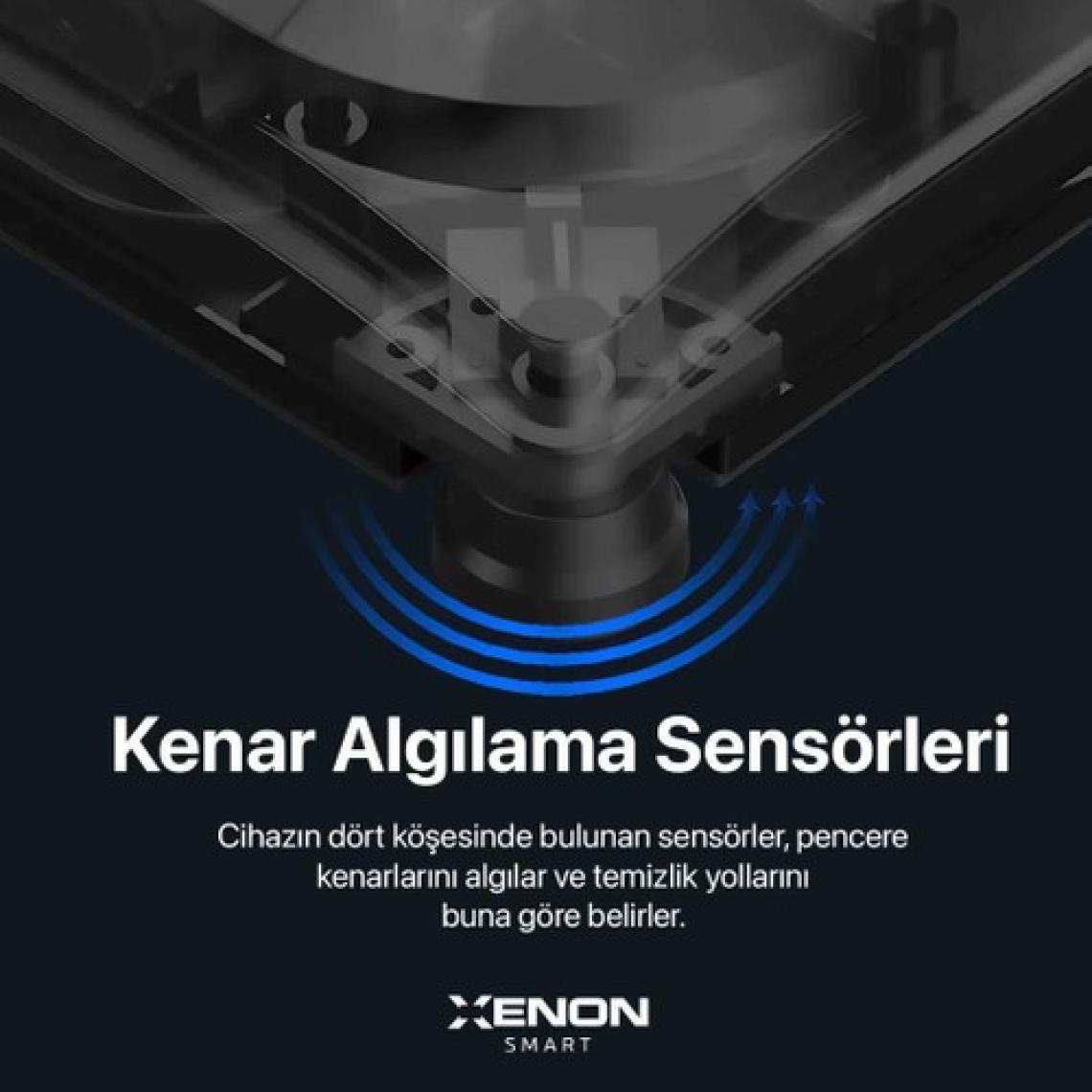 Xenon Smart Elo Cam Temizleme Robotu Ultra Sessiz Mobil Uygulama Kontrollü Kumandalı Pencere Temizlik Robotu X8681