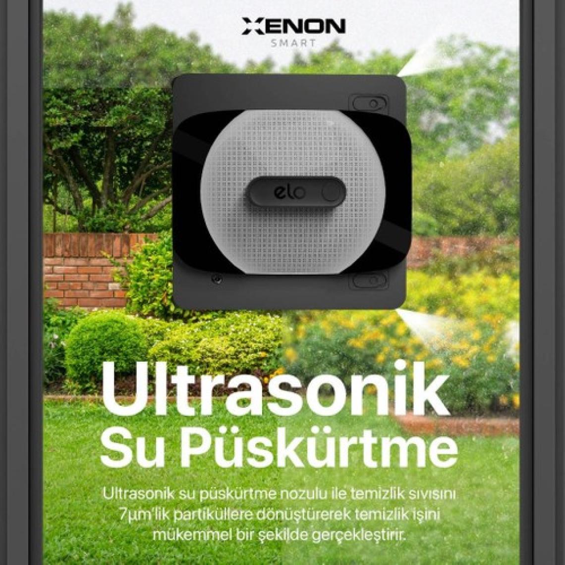Xenon Smart Elo Cam Temizleme Robotu Ultra Sessiz Mobil Uygulama Kontrollü Kumandalı Pencere Temizlik Robotu X8681