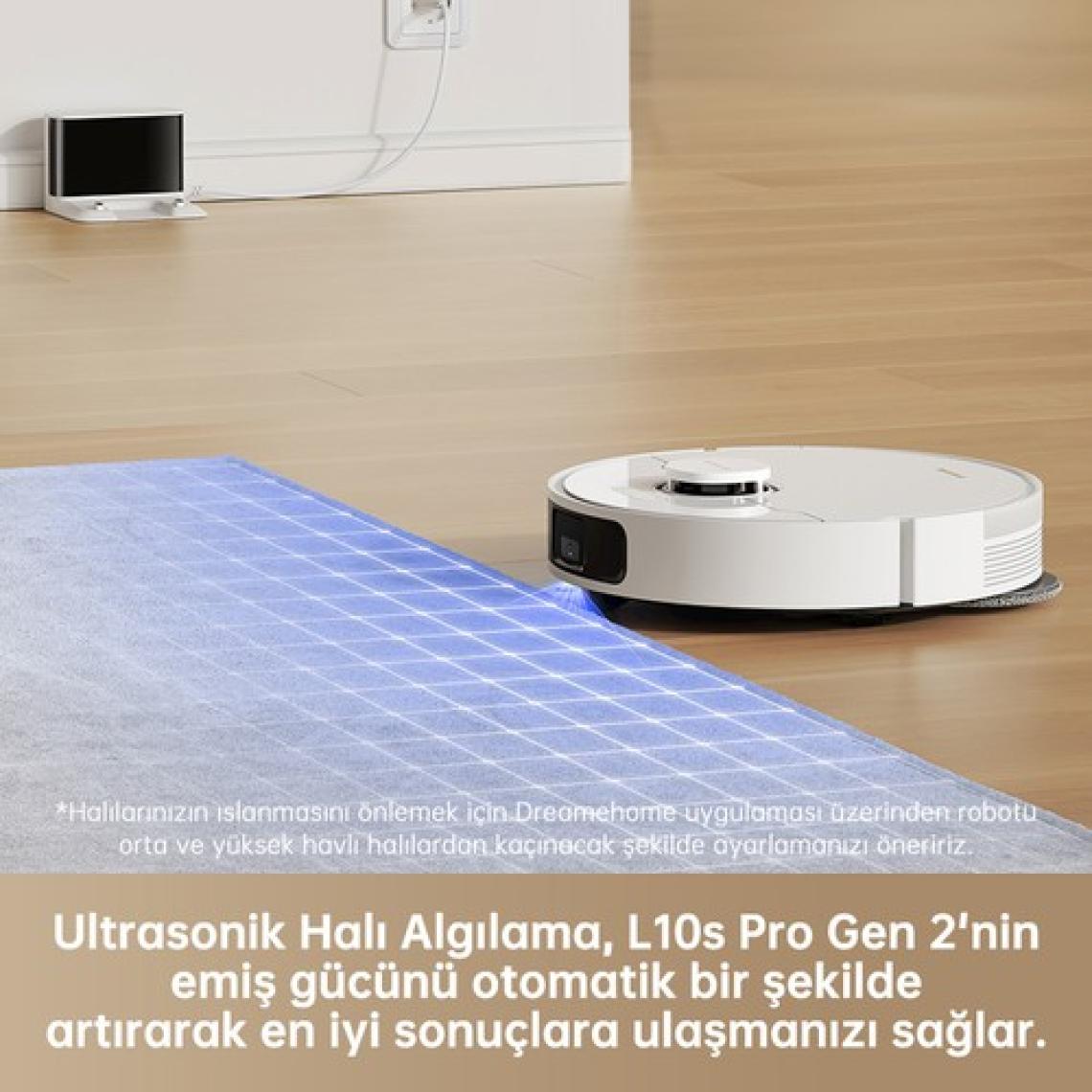 Dreame L10s Pro Gen 2 Robot Süpürge Beyaz, 7.000PA Emiş Gücü