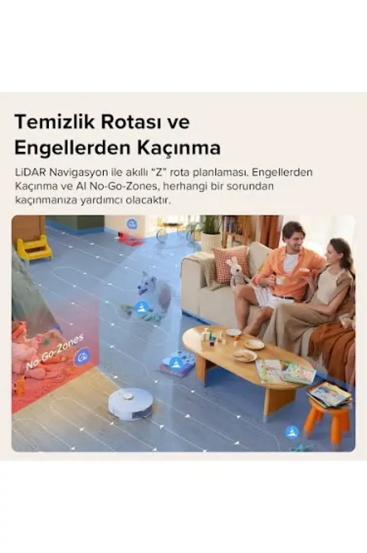 Roborock Vacuum Cleanner Q8 Max Robot Süpürge Beyaz