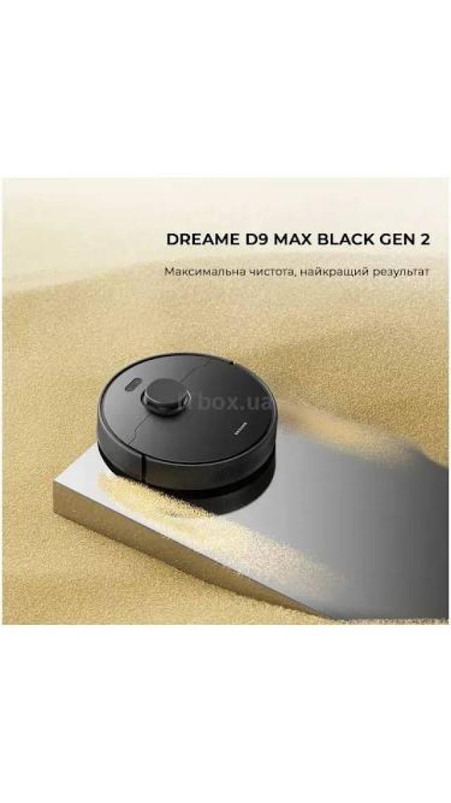 Dreame D9 Max Gen 2 Robot Süpürge Siyah