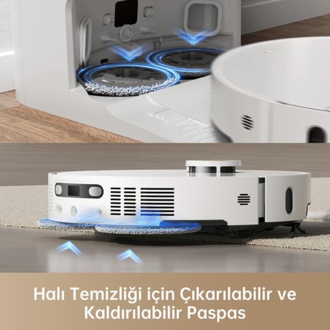 Dreame X40 Ultra Robot Süpürge Beyaz