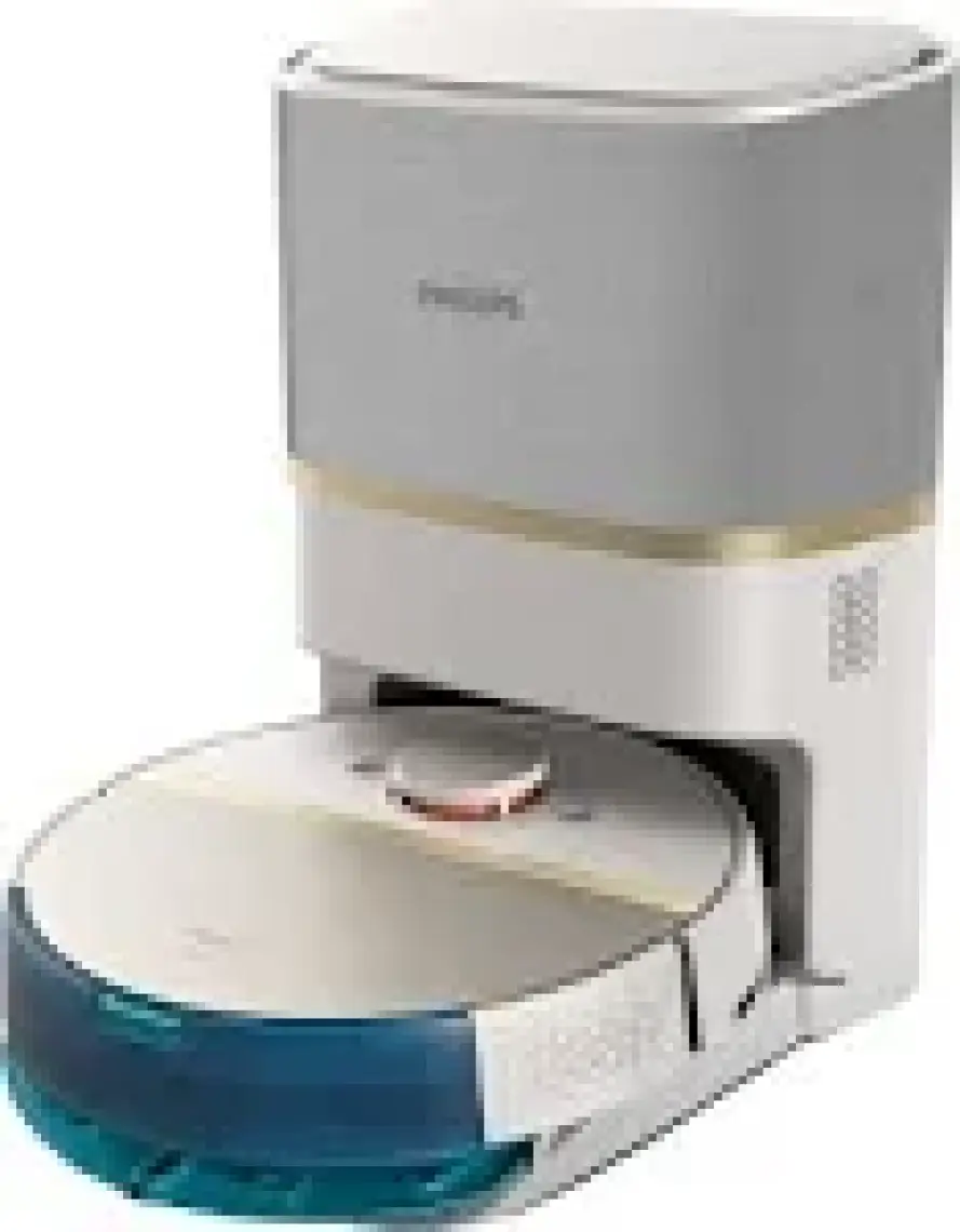 Philips XU7100/02 7000 Serisi Islak ve Kuru Otomatik Boşaltma İstasyonlu Beyaz Robot Süpürge Beyaz