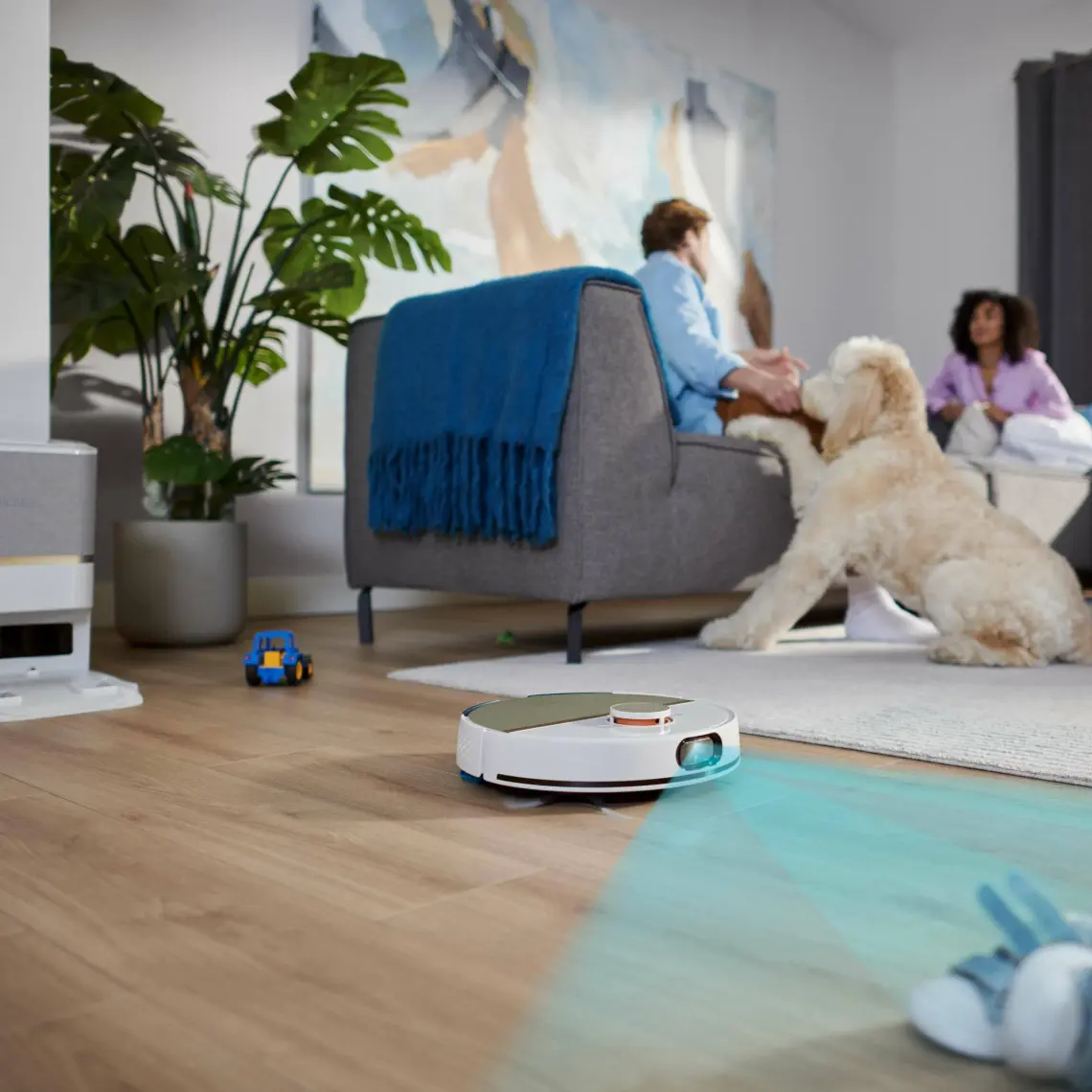 Philips XU7100/02 7000 Serisi Islak ve Kuru Otomatik Boşaltma İstasyonlu Beyaz Robot Süpürge Beyaz