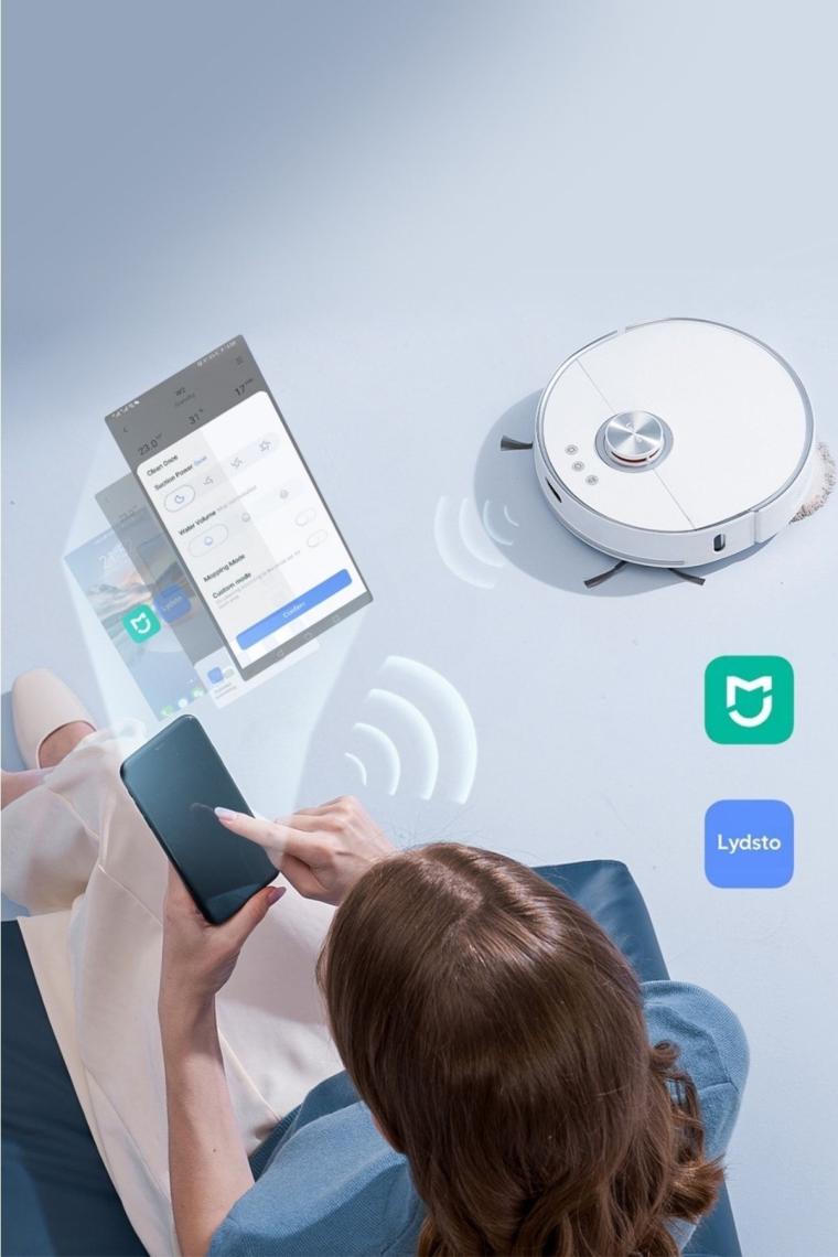 Lydsto W2 Plus 8000 Pa Toz Toplama Üniteli Robot Süpürge - ( Lydsto Türkiye Garantili )