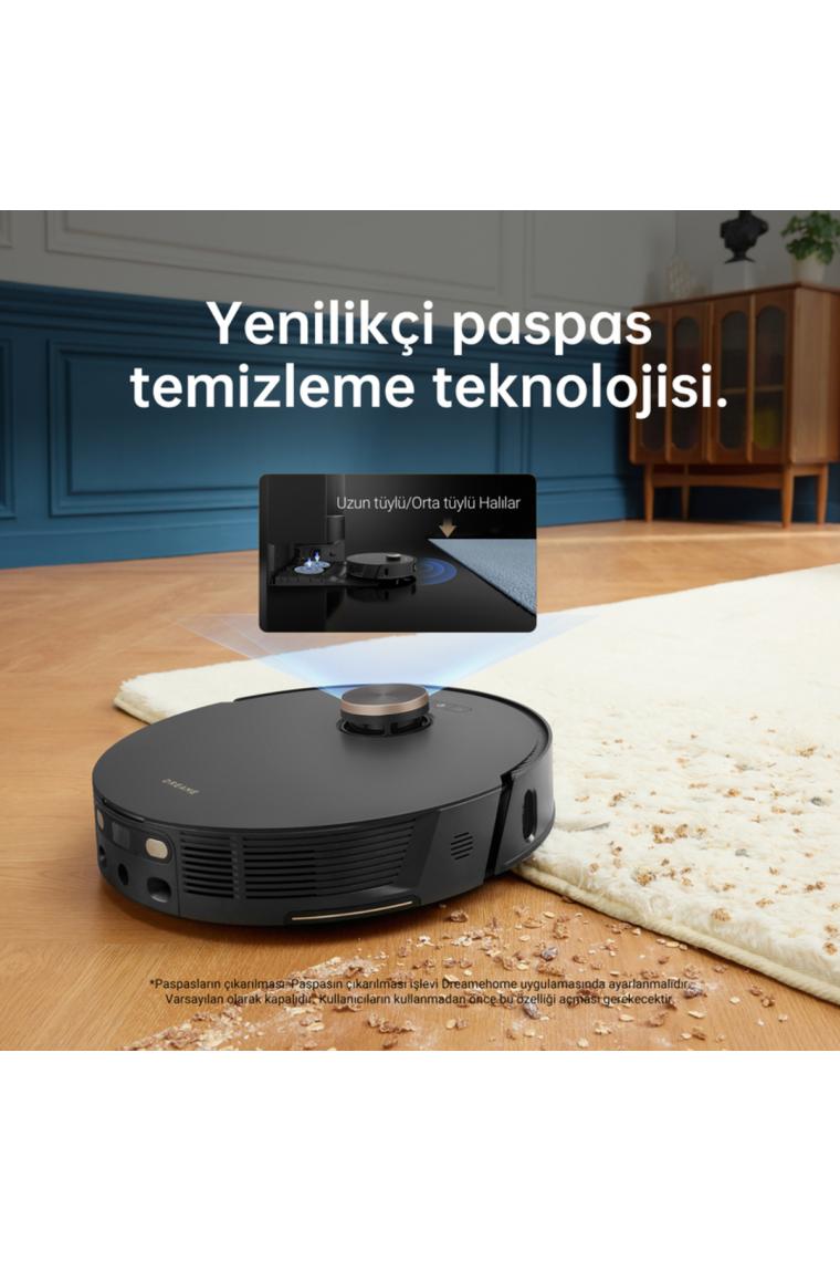 Dreame L20 Ultra Robot Süpürge Siyah, Otomatik Paspas Çıkarma ve Kaldırma, Yıkama ve Kurutma, 7000Pa Emiş, Kendi Kendini Boşaltma, Kendi Kendini Doldurma, AI Engellerden Kaçınma