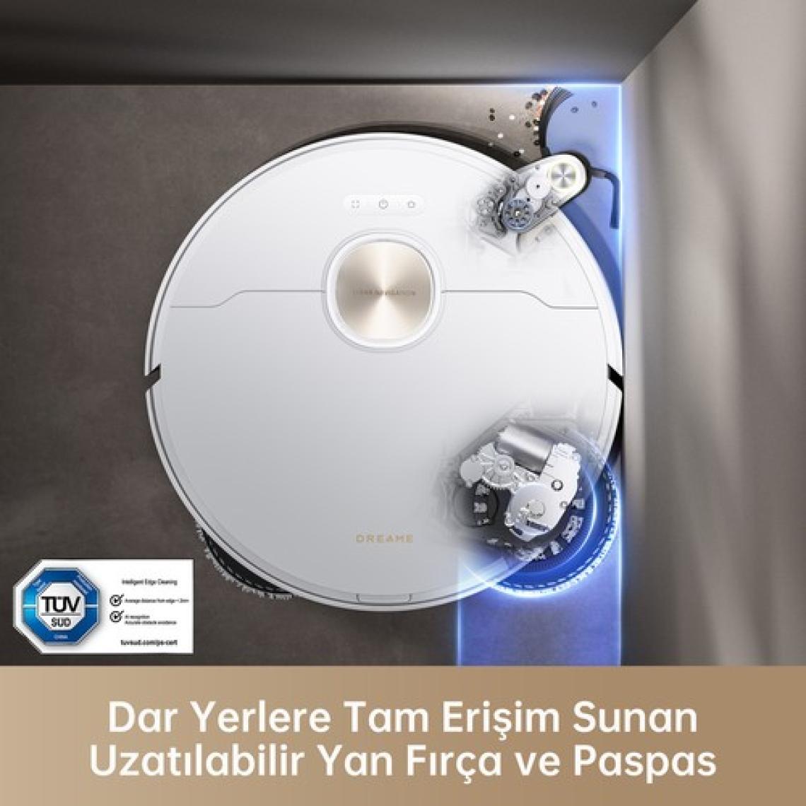 Dreame X40 Ultra Robot Süpürge Beyaz, 12.000PA Emiş Gücü