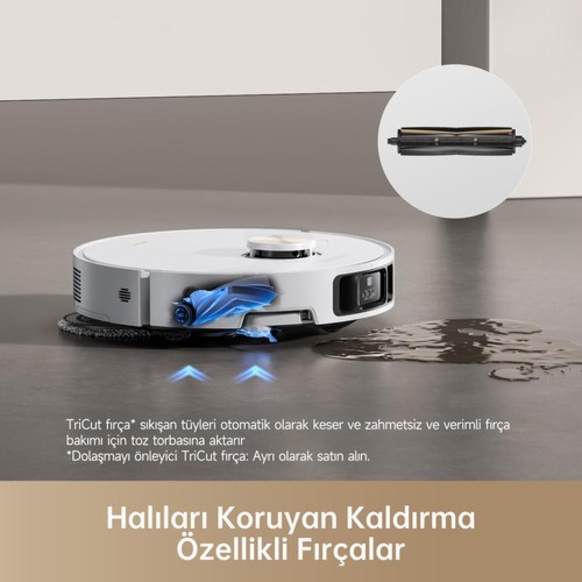 Dreame X40 Ultra Robot Süpürge Beyaz, 12.000PA Emiş Gücü