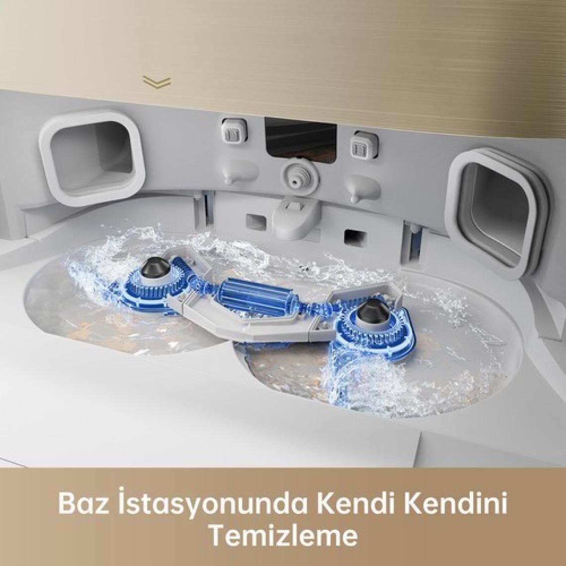 Dreame X40 Ultra Robot Süpürge Beyaz, 12.000PA Emiş Gücü
