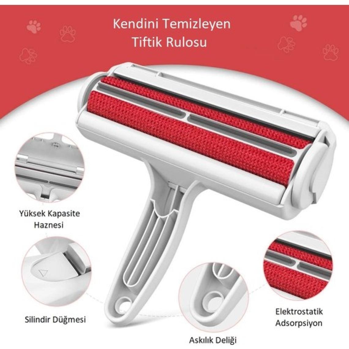 maxmillen Hazneli Kedi Köpek Evcil Hayvan Kıyafet Elbise Halı Yatak Tüy Temizleyici Toz Toplayıcı