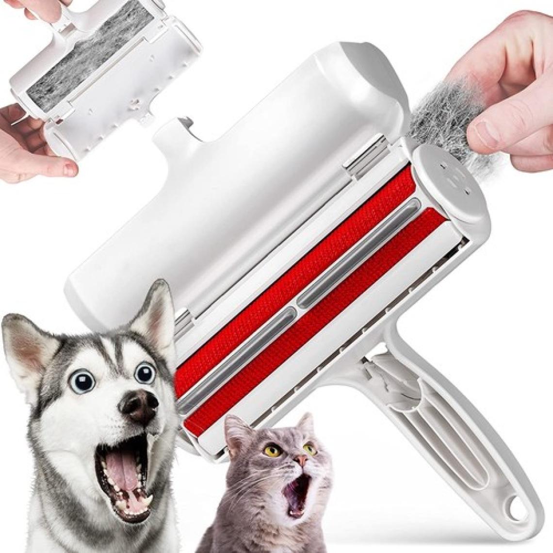 Heredot Kedi Köpek Tüy Toplayıcı Hazneli 2 Yönlü Kazak Kıyafet Elbise Halı Yatak Kıl Toz Tüy Gırgırı