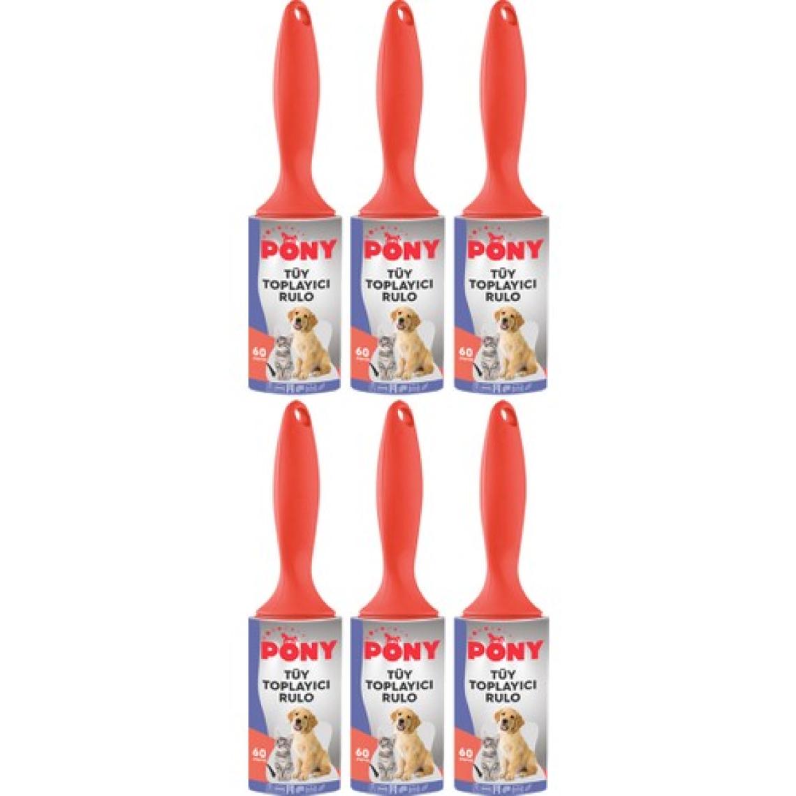 Pony Kedi Köpek Tüy Toplayıcı Rulo 6'lı Set