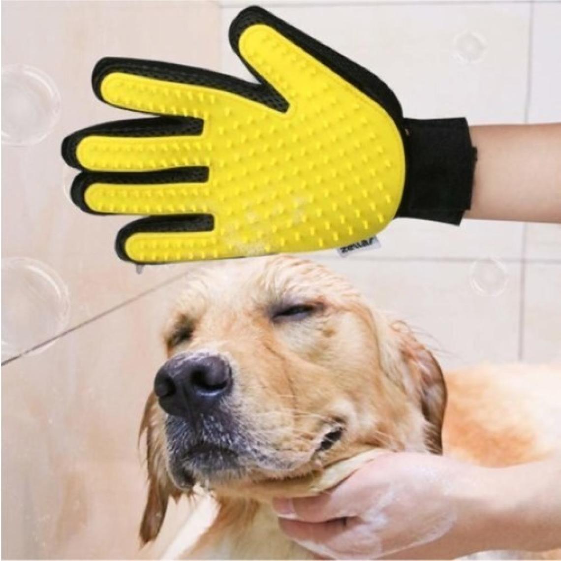 Lion Pet Tüy Toplama Eldiveni Kedi ve Köpeklere- Sarı