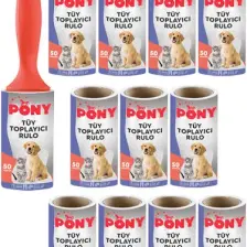 Pony Tüy Toplayıcı Aparat + 12 Yedek Rulo