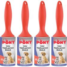 Pony Tüy Toplayıcı Rulo 4 Lü Set Kedi Köpek