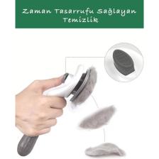 Tilbe Home Otomatik Temizlenen Tuşlu Evcil Hayvan Fırçası Kedi Köpek Tarağı Kıl Tüy Toplama Tiftik Masaj Aleti