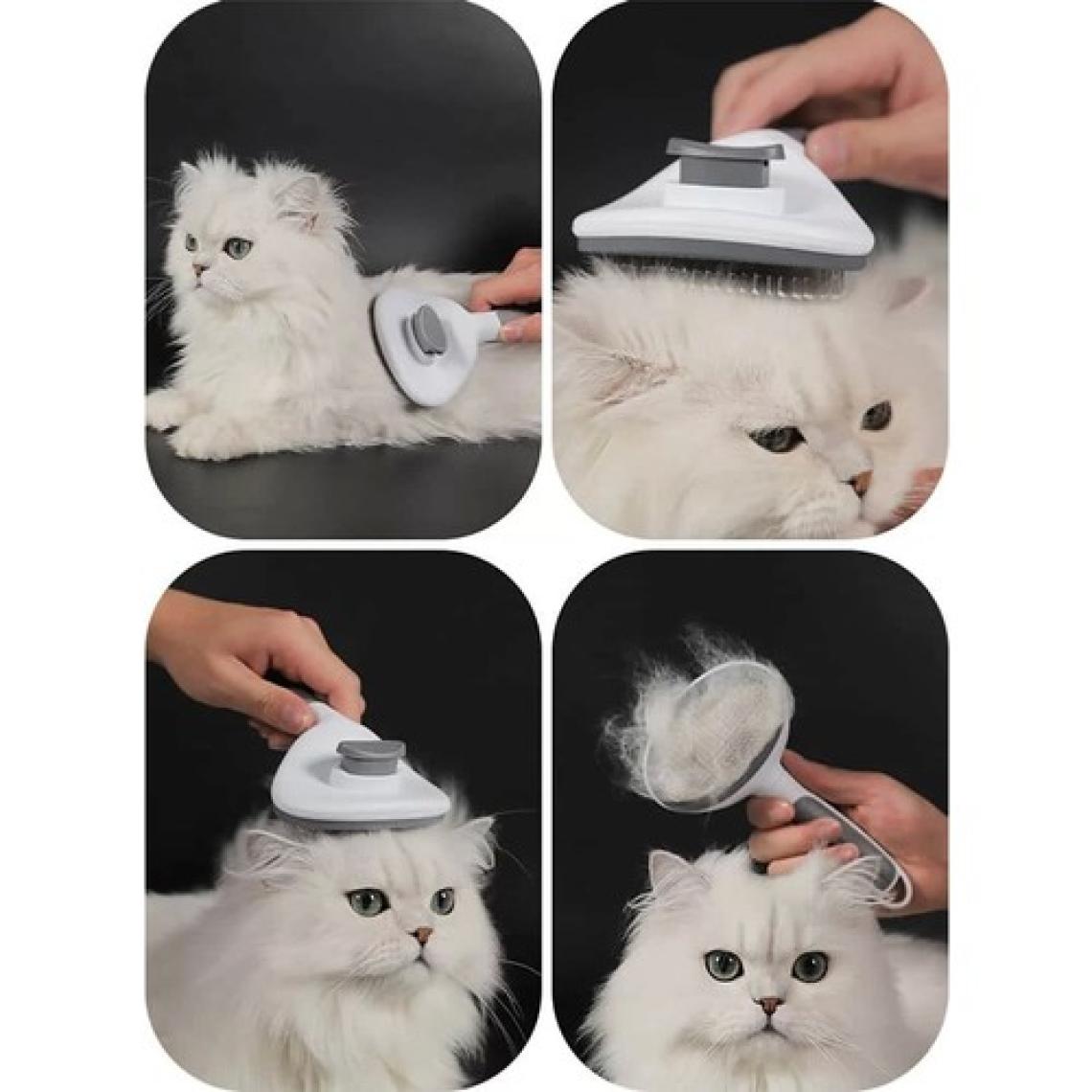 Tilbe Home Otomatik Temizlenen Tuşlu Evcil Hayvan Fırçası Kedi Köpek Tarağı Kıl Tüy Toplama Tiftik Masaj Aleti