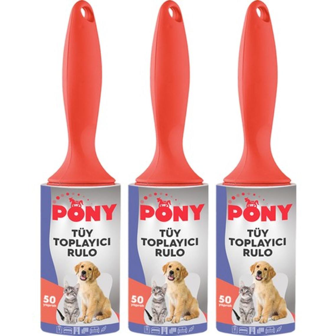 Pony Kedi Köpek Tüy Toplayıcı Rulo 3'lü Set