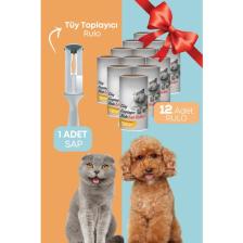 Grimor Life Tüy Toplayıcı Rulo Yapışkanlı 12 Li Yedek Rulo (Kedi - Köpek Tüy Toplayıcı)