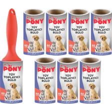 Pony Tüy Toplayıcı Aparat + 8 Yedek Rulo