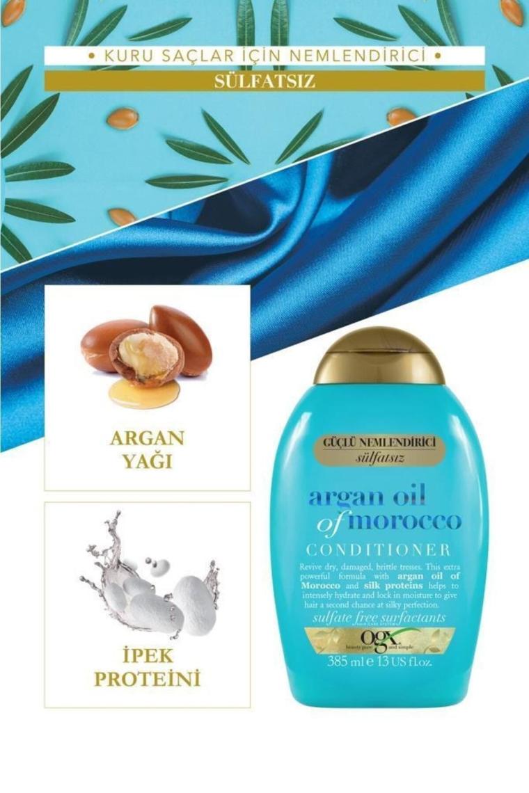 Nemlendirici Ve Canlandırıcı Argan Oil Sülfatsız Saç Kremi 385 ml X 2 Adet