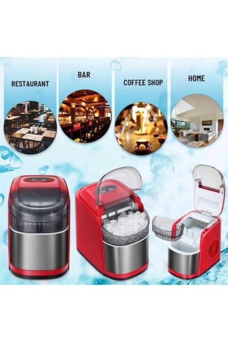 Set Üstü Buz Makinesi 12 Kg Kırmızı