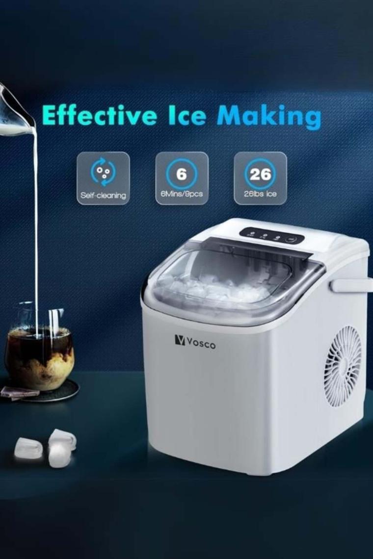 Vosco Eko Set Üstü Buz Makinesi 12 kg Beyaz