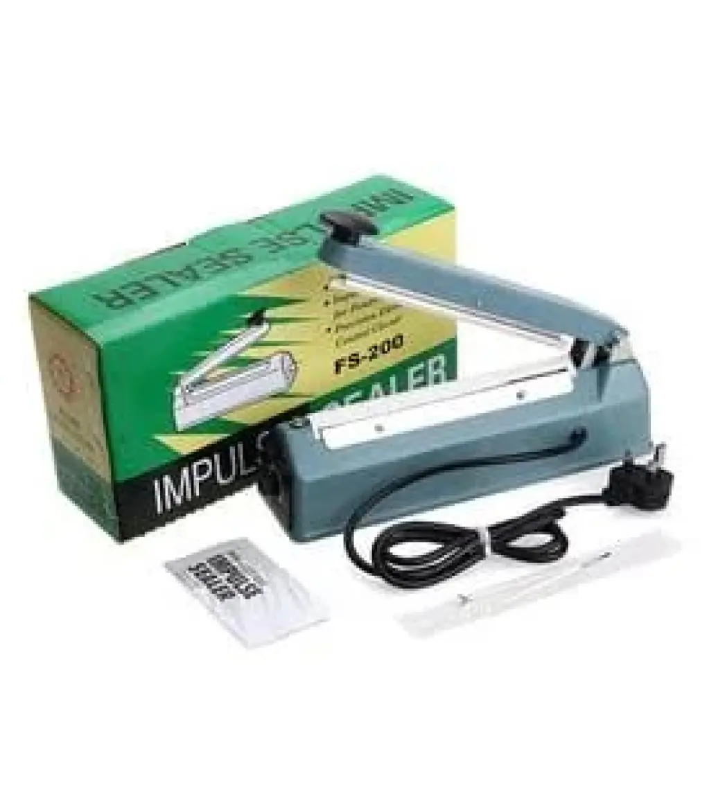 Packtech Poşet Ağzı Torba Kapatma Yapıştırma Makinası Demir 20 Cm