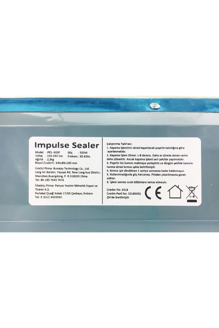 Pfs 40Cm Poşet Ağzı Yapıştırma Kapatma Makinası